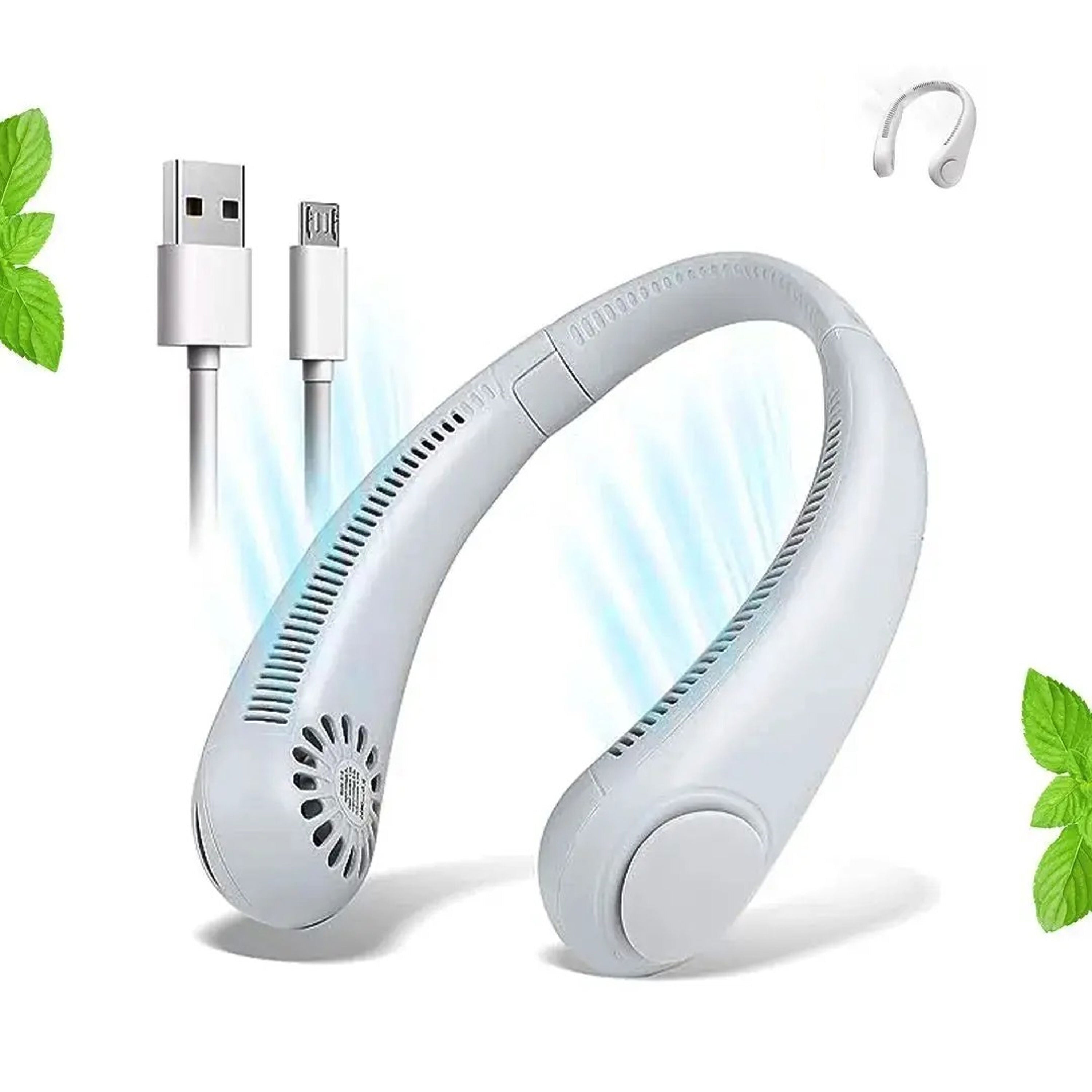 Portable neck fan
