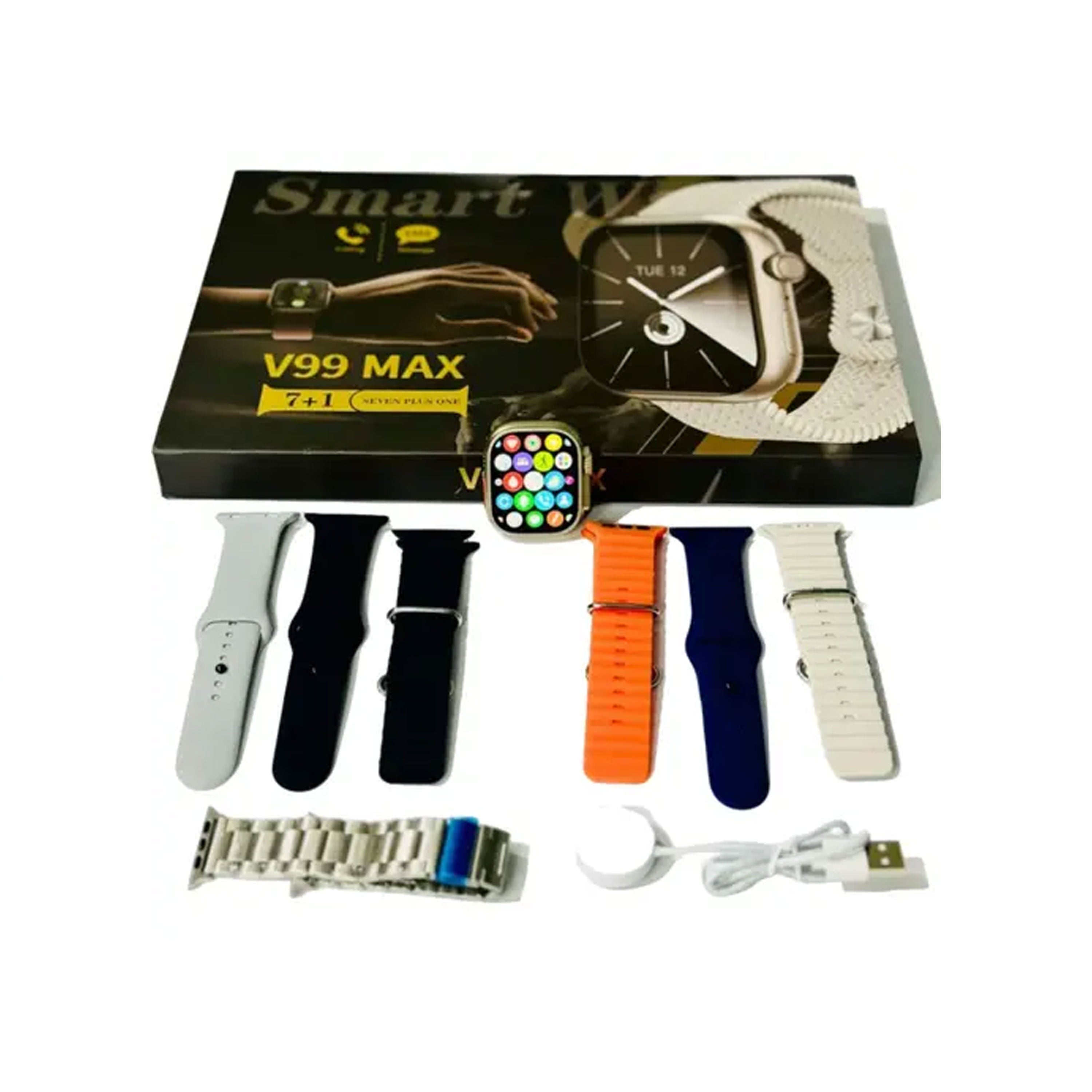 Watch V99 Max 7+1 straps